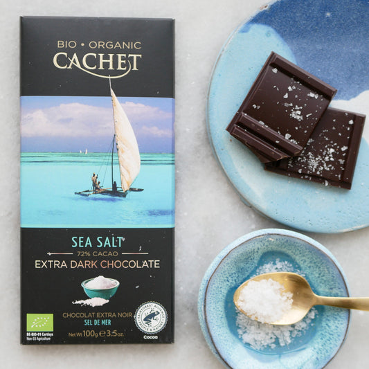 Cachet økologisk mørk chokolade | Med sea salt